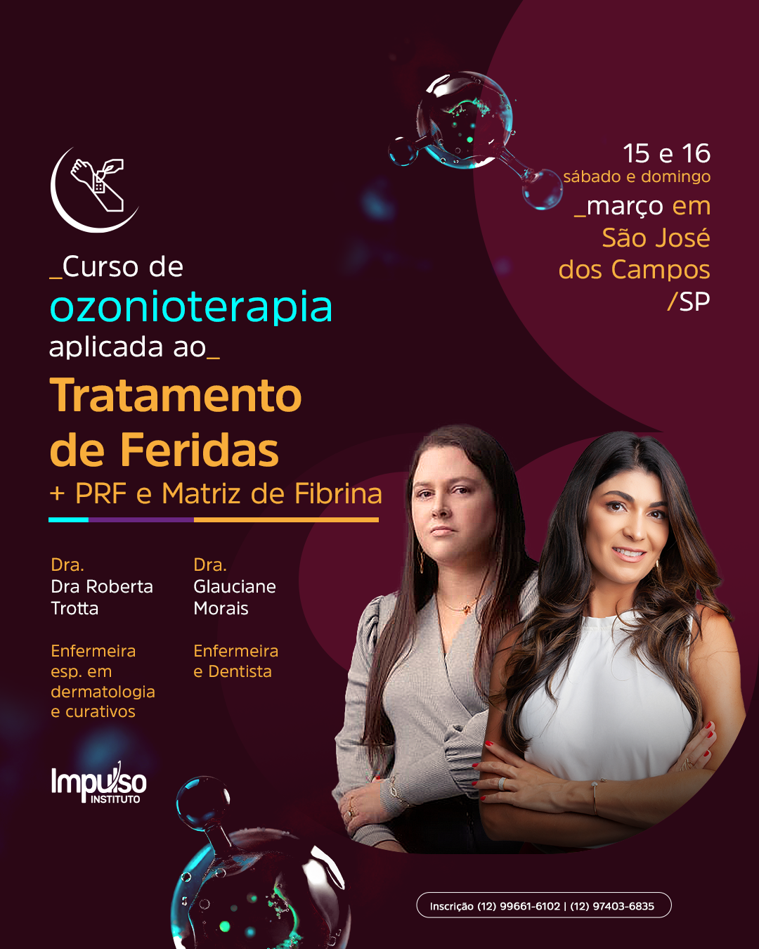 Curso de Tratamento de Feridas com Foco em Ozônio, PRF e Matriz de Fibrina