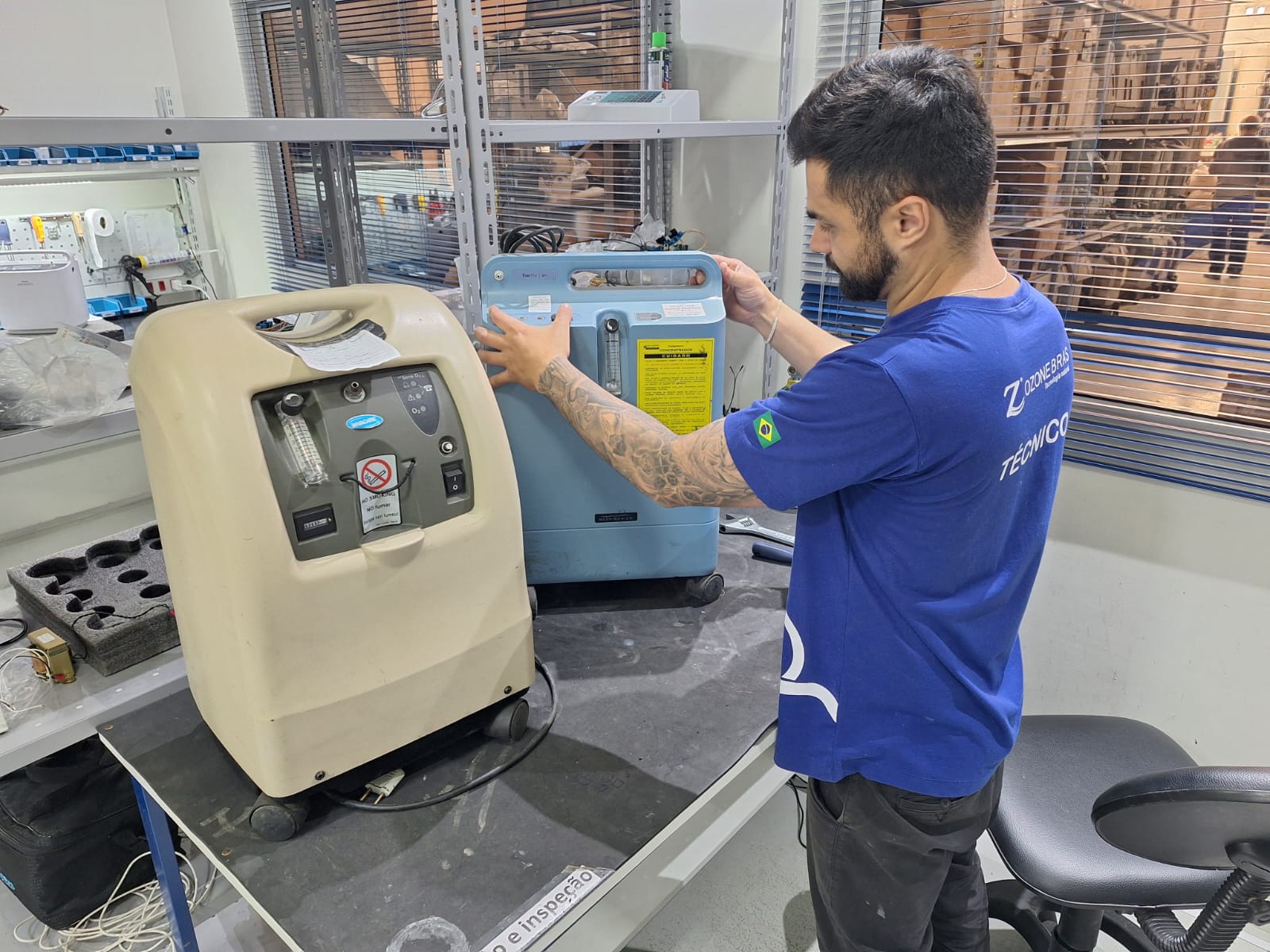 Manutenção em Concentradores de Oxigênio e Peneiras Moleculares