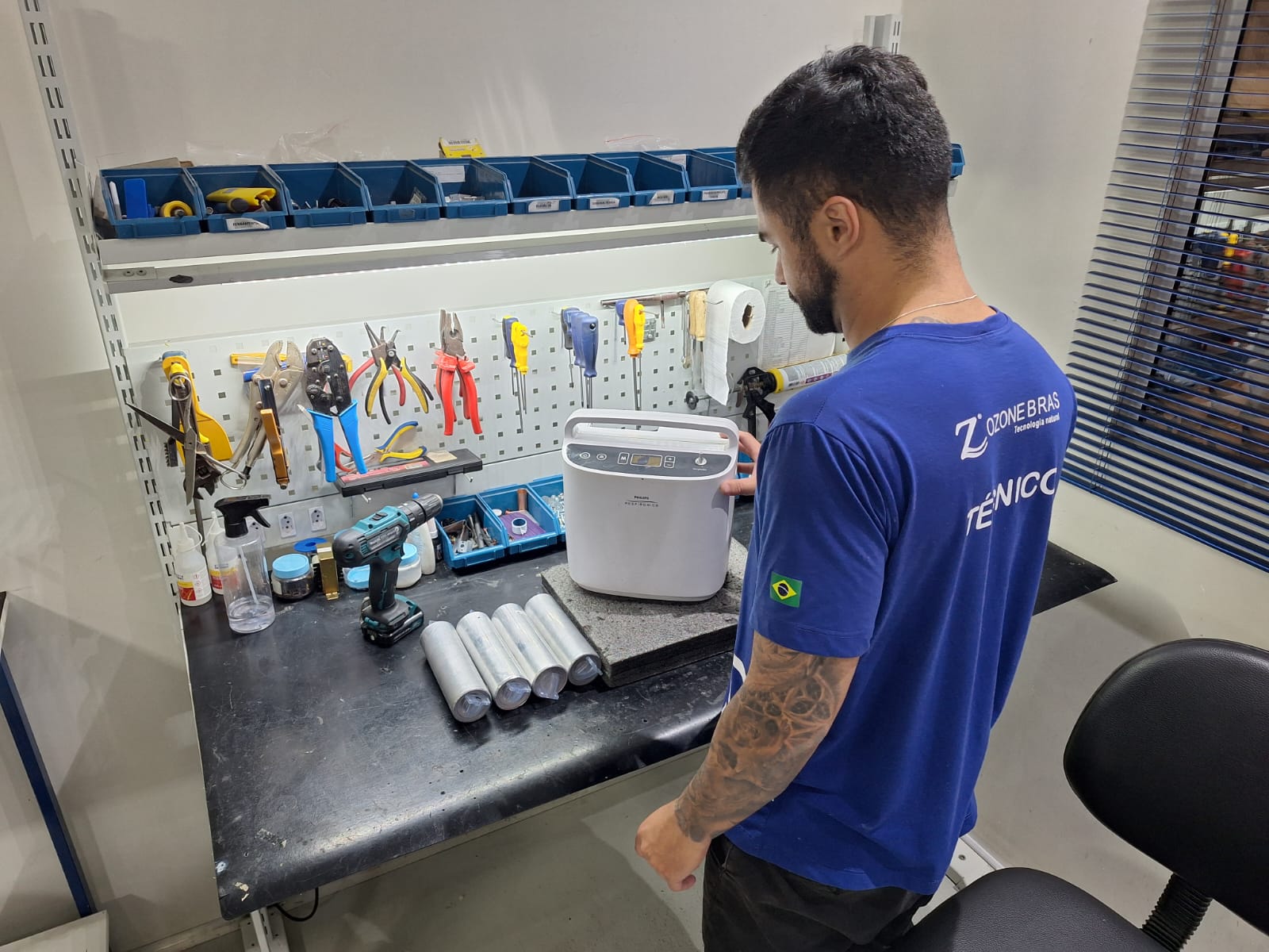 Manutenção em Concentradores de Oxigênio e Peneiras Moleculares